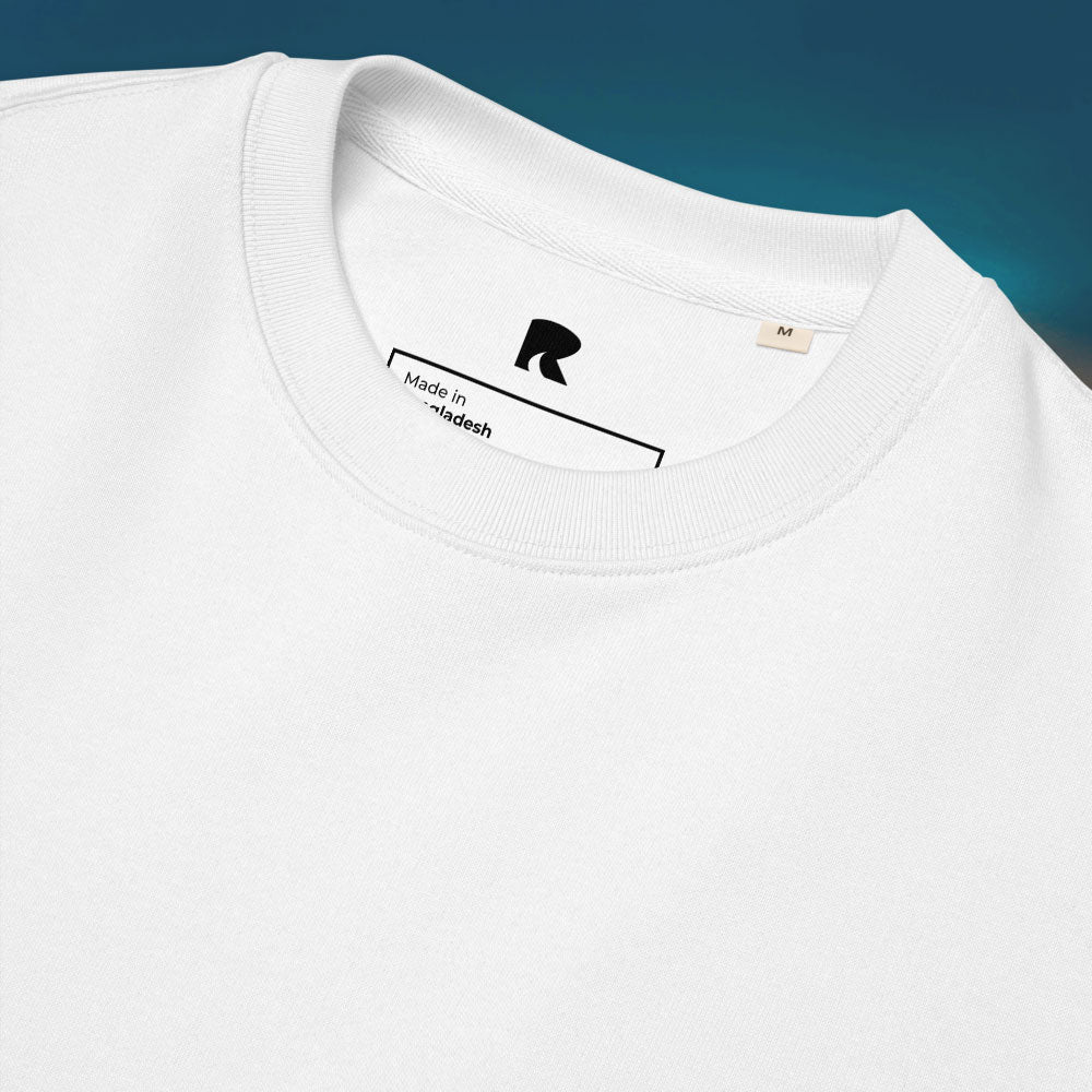 "Surf God" - Eco Sweatshirt - Unisex - White