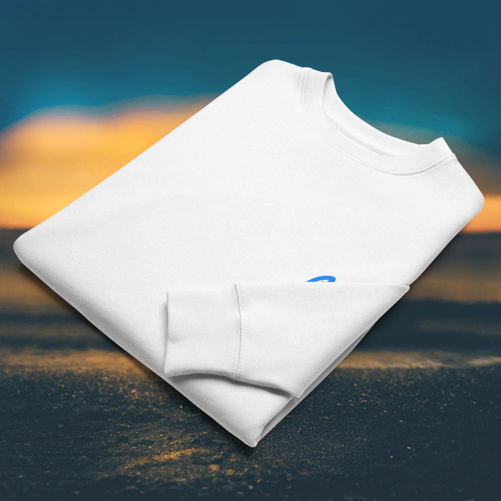 "Surf God" - Eco Sweatshirt - Unisex - White