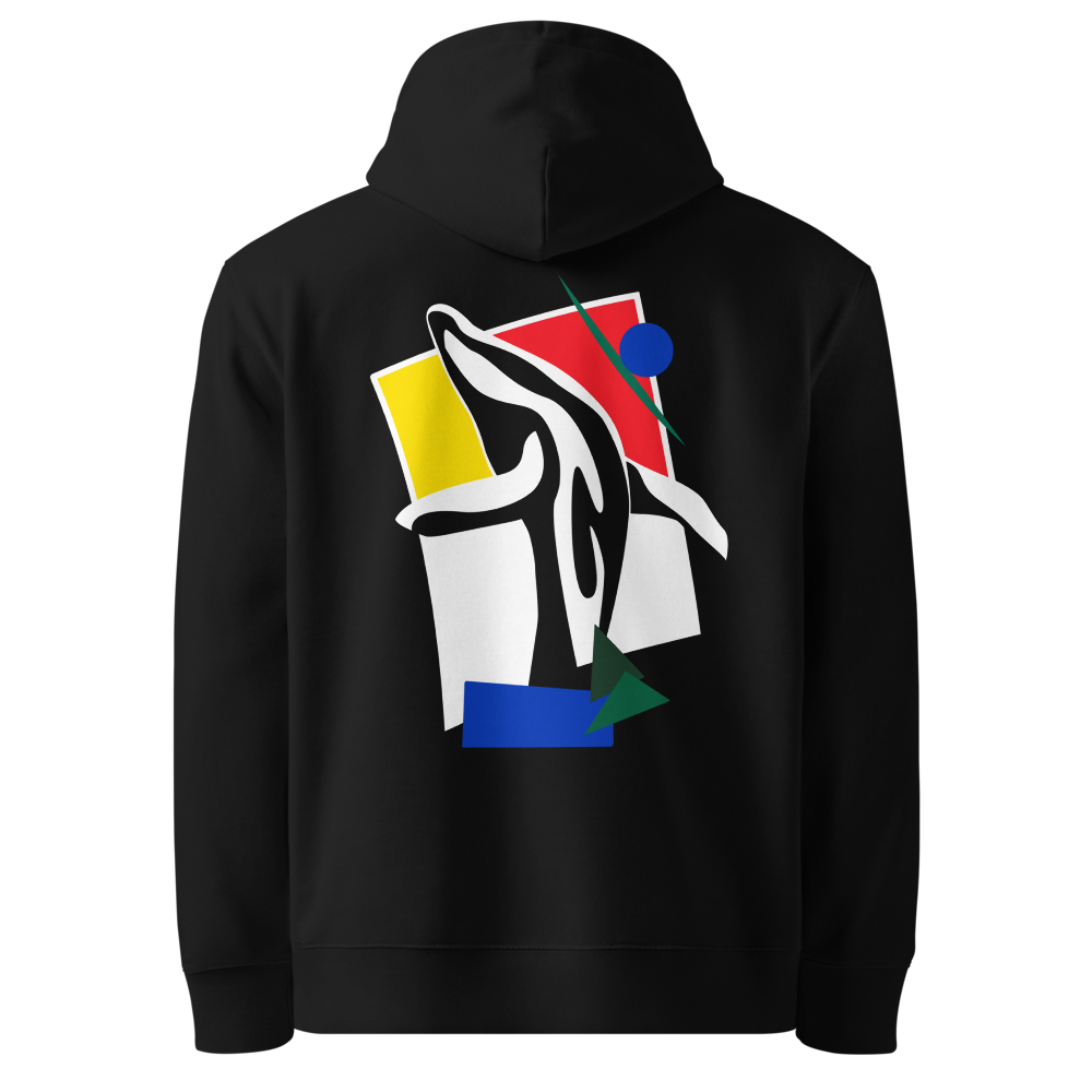 "Breaking Free" - Eco Hoodie - Unisex - Navy/Black