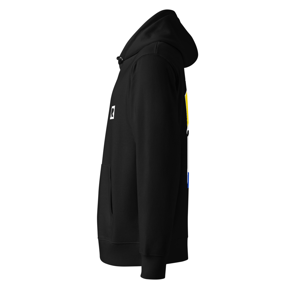 "Breaking Free" - Eco Hoodie - Unisex - Navy/Black