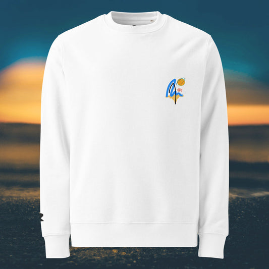 "Surf God" - Eco Sweatshirt - Unisex - White