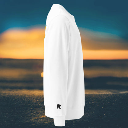 "Surf God" - Eco Sweatshirt - Unisex - White