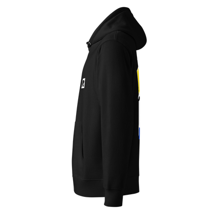 "Breaking Free" - Eco Hoodie - Unisex - Navy/Black